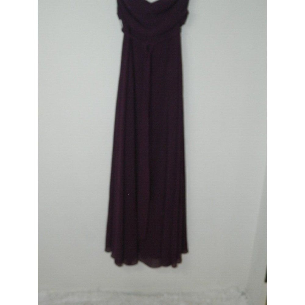 Lulu’s Dress‎ Purple Elegant Events Dark Purple Strapless Maxi Dress Medium - Picture 2 of 8